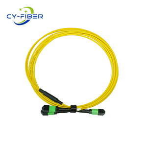 OS2 12芯MPO/MTP® APC（母頭）轉(zhuǎn)2xMPO/MTP® APC（母頭）單模轉(zhuǎn)換跳線，極性B